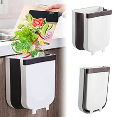 arvioo Collection Tray for Kitchen Waste for Hanging XL 9 L Waste Bin for Organic Waste (White)