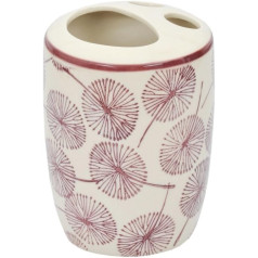 Tranquillo Samira Toothbrush Holder Hand-Painted Ceramic 8 x 8 x 11 cm