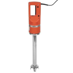 Dynamic 600W Stabmixer MX91, Orange, Schaftlänge: 410 mm/16,1 collu, einfache Geschwindigkeit 9500 RPM, mischt bis zu 100 Liter Zutaten auf einmal, titanbeschichtete Klinge, K472