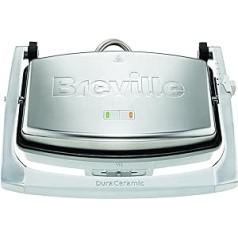 Breville DuraCeramic Sandwich/Panini Toaster | Café Style Sandwich Maker for 2 Slices | Stainless Steel [VST071X]