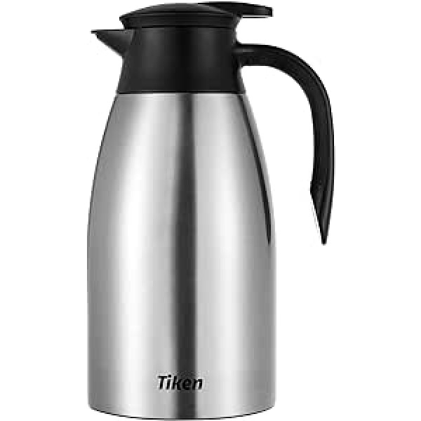 Tiken 2L Thermos Flask Stainless Steel Double-Walled Vacuum Insulation Coffee Pot