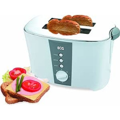 ECG ST 818 Toaster, 800 W, Automatic Shut-Off, White