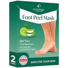 Plantifique Kāju maska vīriešiem – Callus Socks – Foot Mask 2 Pairs Callus Remover Socks – Extreme Callus Removal Foot Peel Mask Foot Peeling – Anti Callus Socks – Callus Foot Mask by Plantifique