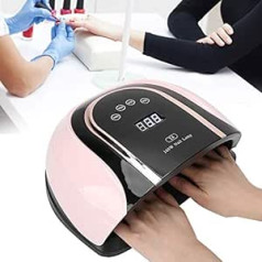 ‎Ejoyous UV Lamp for Gel Nails, 160 W LED Nail Dryer Lamp for Nails, Professional Nail Lamp with LCD Display, 4 Timers, for All Gel Nail Polish, Shellac, Beginners, Home, Salon (EU Plug)