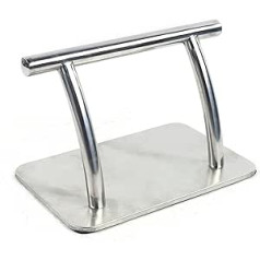 Futchoy Stainless Steel Footrest 30 x 19 x 18 cm for Hairdressers Stainless Steel Footrest Hairdressing Chair Footrest Stainless Steel Hairdressing Salon Beauty Salon Spa Nail Chair Hairdresser Nail Massage