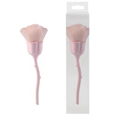 Akoak 1 Pack Rose Flower Design Nagu mākslas tīrīšanas birste Daudzfunkcionāla vaigu otu pulvera birste Skaistumkopšanas manikīra rīks Gēla nagu kopšanas piederumi (gaiši rozā)