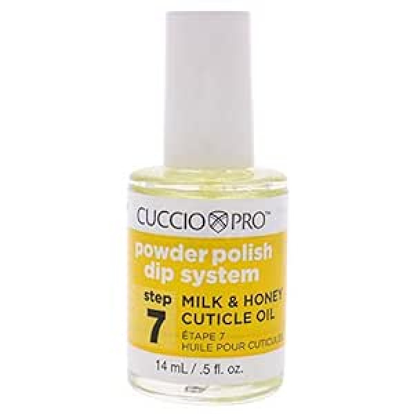 Cuccio Powder Polish Dip System 7. solis Piens un medus kutikulas eļļa