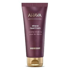 Ahava Vivid Burgundy Mineral Hand Cream 100 ml – ekskluzīvs Nāves jūras minerālu maisījums, kas mitrina un nomierina sausas rokas un padara jūs maigu un elastīgu.