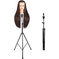 Cocoarm Wig Stand Tripod Mannequin Head Holder, Mannequin Head Adjustable Tripod Stand for Hairdresser Hair Styling Training Salon Hairdresser Beautician Stable Wig Head Stand