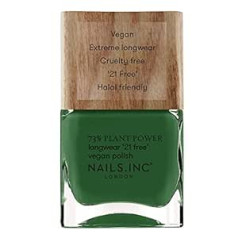 Nails Nagi. INC 73% Plant Power Wipe The Slate Green nagu laka