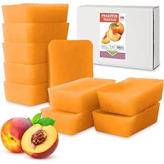 ‎Kosmetex Kosmetex Peach Peach Парафиновая ванна - Парафиновая ванна для рук и ног - Парафин - Парафиновый блок для подогрева воска - Восковая ванна (10 x 500 