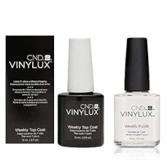 CND Vinylux CND Duo - Top Coat plus Studio White, 1er Pack (1 x 30 g)