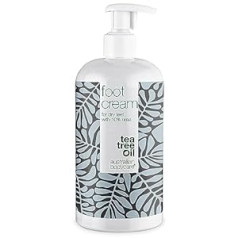 Tea Tree Oil Australian Bodycare Kāju krēms 500 ml | Pēdu krēms ar tējas koka eļļu sievietēm un vīriešiem pret svīšanu un pēdu svīšanu | Urea Callus Cream | Kāju balzams plaisām | ar Austrālijas tējas koka eļļu