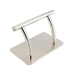 Ausla Stainless Steel Footrest, Hairdressing Chair, Salon Equipment Footrest, Hairdresser's Footrest, Mobile Foot Pedal Parts Foot Rest for Hairdresser Beauty Spa Nail Massage Salon 32 x 19 x 18 cm