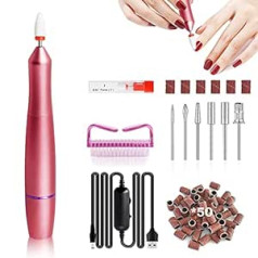 ‎Aonolovo Moosec Electric Nail File 20000 RPM - Portable Acrylic Nail Drill (Rose Gold)