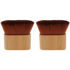 Beaupretty 2 Pieces Salon Cleaning with Scrubber Styling Hairdresser Wooden Tool Handle Dust Brush for Wood Flat Household Hair Barbar Face Sweep Broken Makeup Neck Hair Cut