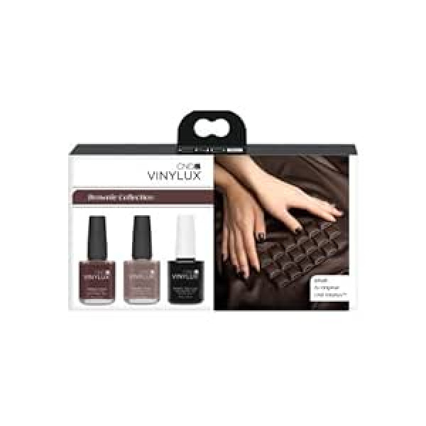 CND Коллекция CND VINYLUX Brownie — искусственный мех CND Vinlyux + щебень + верхнее покрытие CND VINYLUX