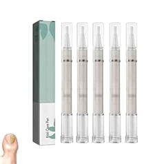 Anshka Nail Care Pen, Nail Growth Serum Pen, Foot Care Nail Repair Pen, Cuticle Oil Pen, Nail Fungus Treatment for Toenail and Fingernails, Nail Repair Pen for Damaged Nails (5 Pieces)