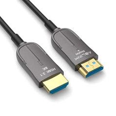 Ablink 8K HDMI 2.1 kabelis 10 m, optiskās šķiedras kabelis HDMI kabelis, ar 48 Gb/s īpaši ātrgaitas kabeļa atbalstu eARC Savietojams ar PS5 PS4 Xbox Apple TV slēdzi Roku, sienā CL3 nomināls