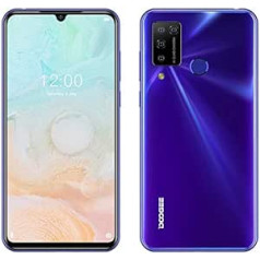 Doogee N20 Pro (6 GB + 128 GB) viedtālrunis bez SIM kartes, tālrunis ar operētājsistēmu Android 10, astoņkodolu Helio P60, piecu kodolu AI kamera, 6,3 collu FHD + ekrāns, 4400 mAh akumulators, GPS, pirkstu nospiedumi, sejas noteikšana