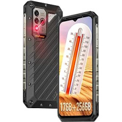 Ulefone Power Armor 18 Outdoor Smartphone (2023) 5G mobilais tālrunis 17GB + 256GB 9600mAh akumulators, 108MP + 32MP kamera 6,58 collu FHD+ ar sensoriem temperatūras mērīšanai, Android 12, WiFi