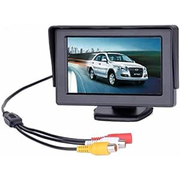 BW 4,3 Zoll TFT LCD Auto Monitor Auto Rückfahrkamera Parkmonitor ar LED Hintergrundbeleuchtung Display for Rückfahrkamera DVD