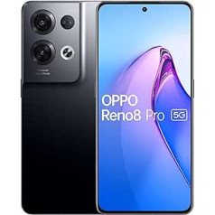 OPPO Reno 8 Pro 17 cm (6,7 collas) dubultā SIM karte Android 12 5G USB Type-C 8 Go 256 Go 4500 mAh melns