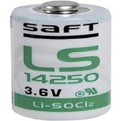 Saft LS14250 1/2 Li-SOCl2 akumulators (3,6 V, AA, 10 er Pack)