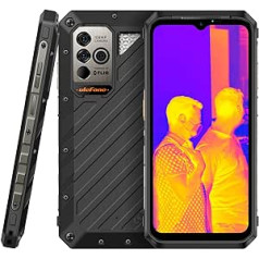 Ulefone Power Armor 19T termiskās attēlveidošanas kamera (Lepton 3.5) āra mobilais tālrunis bez līguma, 108MP kamera, 12GB + 256GB, 6,58 collas 120Hz FHD+, IP68 ūdensizturīgs Android 12 viedtālrunis Dual SIM,