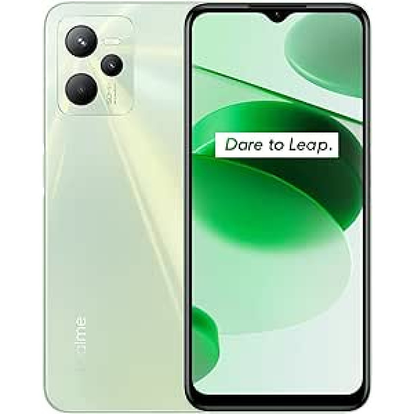 realme C35 4g viedtālrunis 4+64 50 MP AI trīskāršā kamera, 16,7 cm (6,6 collas) FHD pilnekrāna, 8,1 mm īpaši plāns dinamisks kvēlojošs dizains, spēcīgs 5000 mAh akumulators, kvēlojošs zaļš