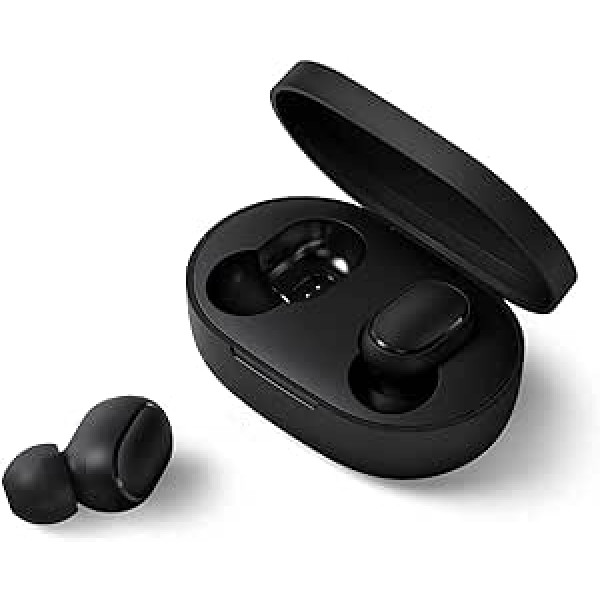 Xiaomi Mi True Wireless Earbuds Basic 2 iOS/Android Bluetooth ieliekamās austiņas (Brīvroku funkcija, Mūzikas vadība, Balss palīgs, 4 stundu atskaņošanas laiks, Atmiņas kaste ar uzlādes funkciju) Melns