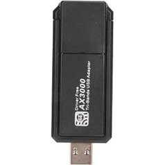 ASHATA WiFi 6E USB tīkla adapteris, USB 3.0 WiFi karte, 2,4G 5G 6G 3 joslu 3000Mbps USB tīkla karte 802.11ax WiFi6E tīkla adapteris operētājsistēmai Windows 10 11