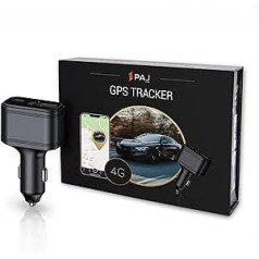 PAJ GPS USB GPS meklētājs 4G — mini GPS izsekotājs automašīnām, transportlīdzekļiem un kravas automašīnām — barošanas avots, izmantojot cigarešu šķiltavu — GPS raidītājs — tiešraides atrašanās vieta visā pasaulē, izmantoj