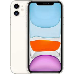 Apple iPhone 11 64 GB — balts — atbloķēts (atjaunots)