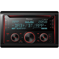 Pioneer FH-S820DAB 2DIN CD automašīnas radio ar DAB+, Bluetooth brīvroku komplektu, priekšējo AUX un USB savienojumu