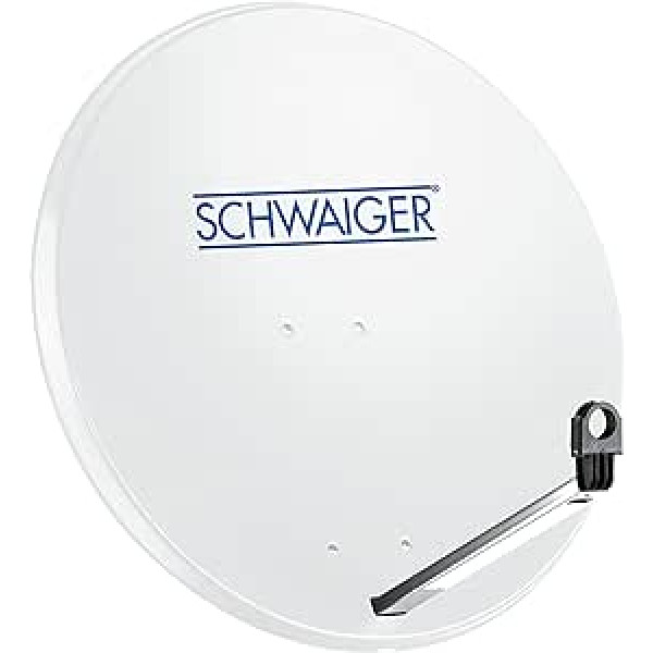 SCHWAIGER 159 Satellite Dish Satellite System Offset Antenna LNB Support Arm Mast Mount Satellite Dish Satellite System Steel 75 x 85 cm Light Grey