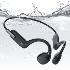 LOBKIN Bone Sound austiņas Bluetooth 5.3 — IPX8 ūdensizturīgas āra bezvadu sporta austiņas, atvērtas auss austiņas ar zemūdens 32 GB MP3 atskaņotāju peldēšanas velosipēdistiem, skrienot