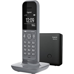 Gigaset CL390 Cordless Design Telephone without Answering Machine (DECT Telephone with Hands-Free Function, Large Graphic Display, Easy to Use with Intuitive Menu Guide) Satellite Grey