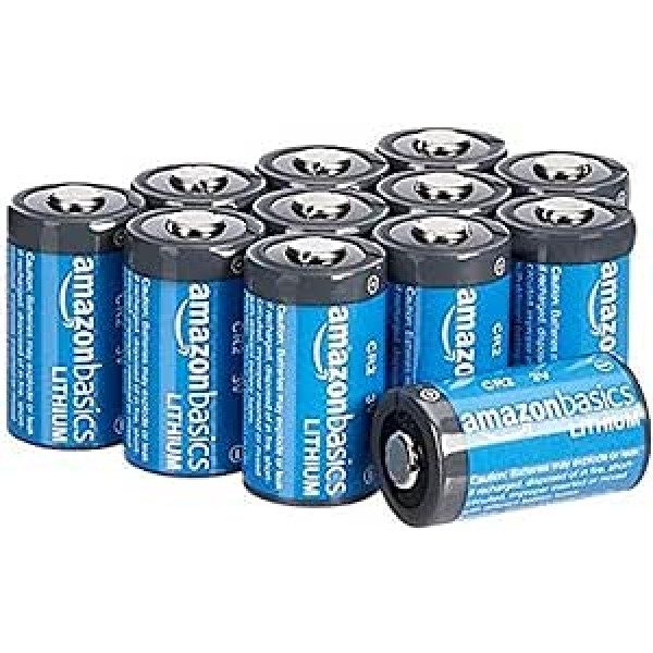 Amazon Basics Piles Lithium CR2 3V Pack of 12