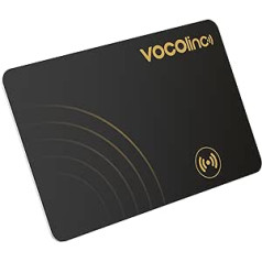 VOCOlinc Wallet Tracker, Intelligent Bluetooth Locator, Item Locator, Compatible with Where? APP (iOS Only), Item Finder for Purse, Luggage, Suitcase, Bag, Backpack and More, Ultra Thin