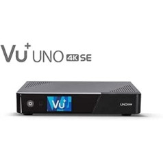 VU+ UNO 4K SE dubultā uztvērēja Linux uztvērējs (UHD, 2160p) melns