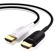 8K HDMI 2.1 optisko šķiedru kabelis 3 m, 48 Gb/s īpaši liela ātruma kabeļa atbalsts 8K@60 4K@120 eARC RTX 3090 HDCP 2.2 un 2.3 Dolby Saderīgs ar PS5, Xbox Series X, Roku/Fire/Sony/LG CX televizoriem