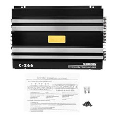 Auto stereo audio pastiprinātājs, Qiilu auto pastiprinātājs audio, auto stereo audio pastiprinātājs skaļrunis jaudas pastiprinātājs 12V 5800W 90dB Universāls kravas automašīnām