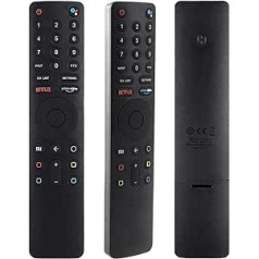 New XMRM-010 Bluetooth Voice Remote Control, Suitable for Xiaomi MI TV 4S Android Smart TVs, Compatible with Xiaomi L32M6-6AEU L32M5-5ASP L55MS-5A L65M5-5ASP Models, with Netflix and PrimeVideo