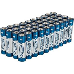 Powermaster AA-Super-Alkali-Batterien, LR6, 40 Stück, blau, 827540