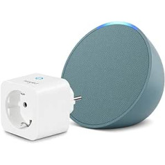 Echo Pop | Blaugrün + Sengled viedais spraudnis, Funktionert mit Alexa — viedā māja-Einsteigerpaket