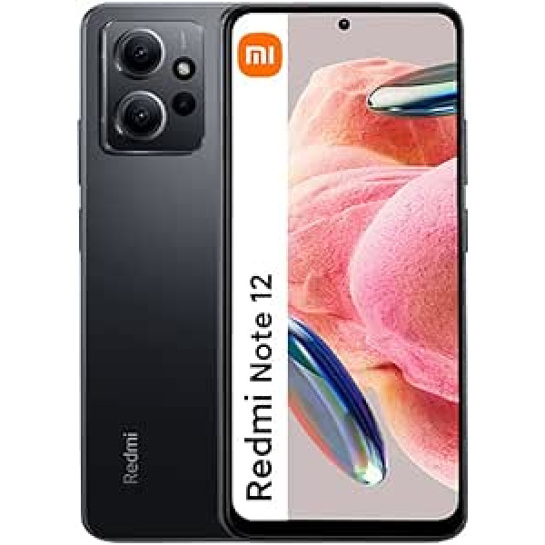 Xiaomi Redmi Note 12 viedtālrunis 8+128GB Rome 6,67 collu 120Hz AMOLED displejs Snapdragon 685 6nm procesors 50MP trīskāršā kamera 5000mAh Dual SIM 4G (agāta pelēks)