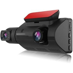 1080P DVR paneļa kamera priekšpuse un iekšpuse ar divām kamerām automašīnas paneļa kameru 3,5 collu IPS ekrāna braukšanas ierakstītājs 170° platleņķis ar integrētu WiFi G sensoru parkošanās monitora cilpas ierakstīšana