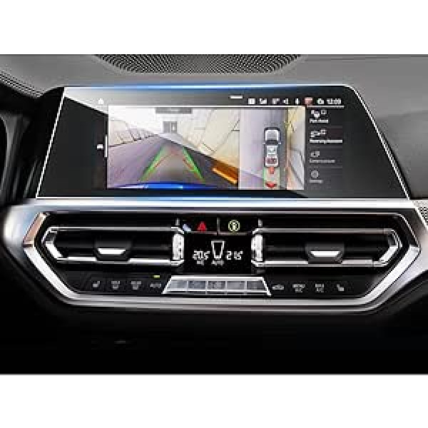 SHAOHAO savietojams ar BMW 3. sērijas G20 G21 G28 2019-2023 automašīnas navigācijas ekrāna aizsargu 10,25 collu GPS caurspīdīga aizsargplēve, skrāpējumiem izturīgs 9 H pret pirkstu nospiedumu rūdīta stikla ekrāns