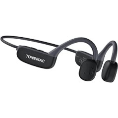 TONEMAC K23 bezvadu kaulvadības austiņas, Open Ear Bluetooth 5.3 austiņas ar MEMS mikrofonu, ūdensizturīgas sporta austiņas ar 10 stundu atskaņošanas laiku treniņiem, skriešanai, riteņbraukšanai